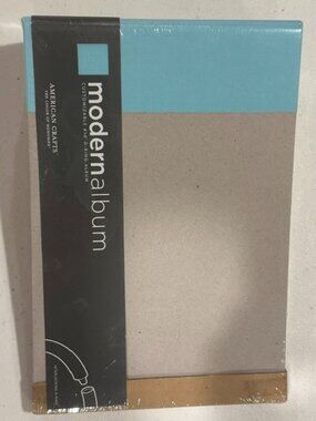 NEW American Crafts Modern Album Turquoise Customizable 6" x 6" D-Ring Album
